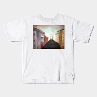 The Dark Paved Road To The Garden Kids T-Shirt